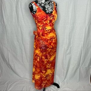 TROPICAL BATHING SUIT & SARONG